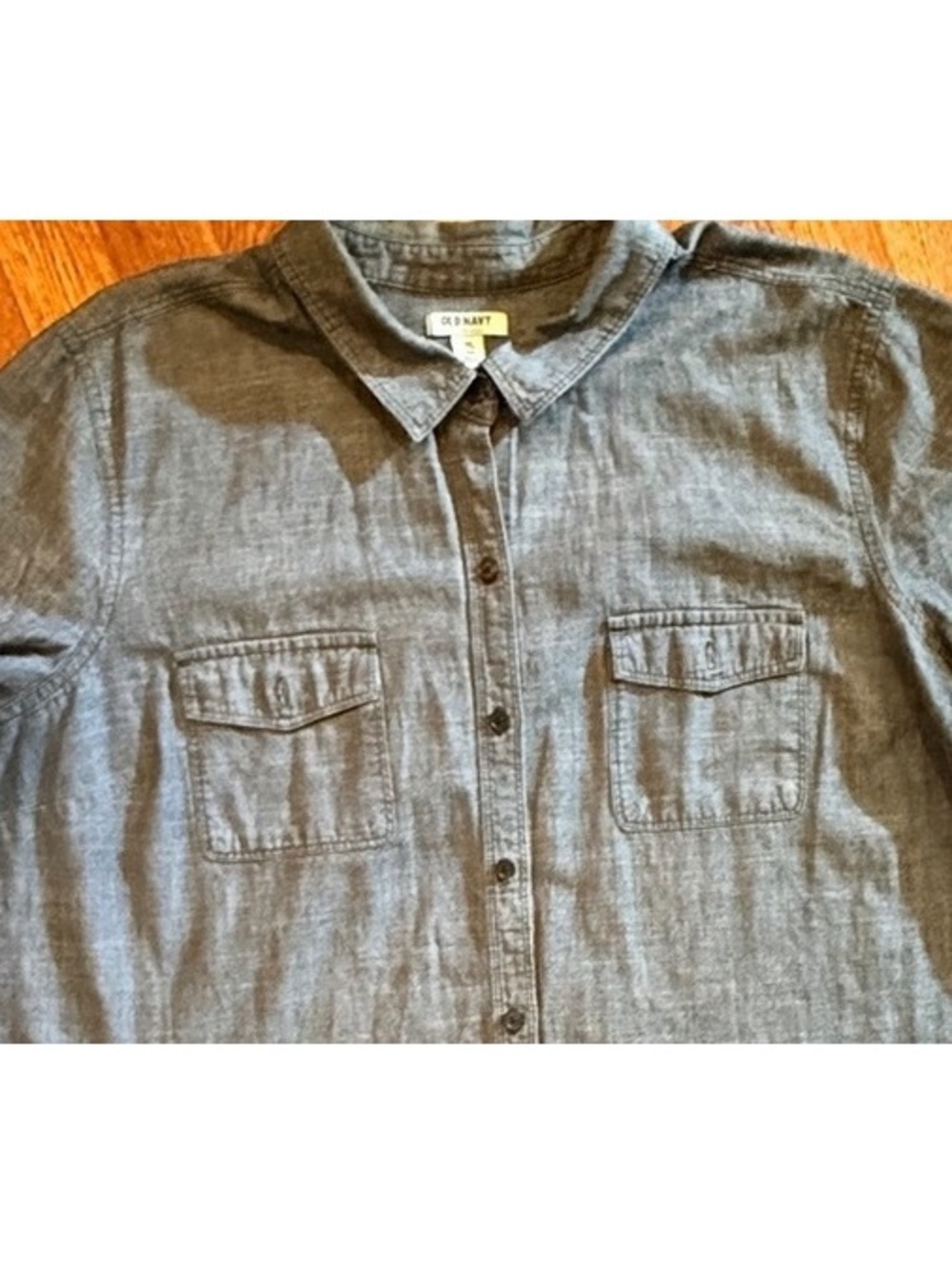 Old Navy XXL Dark Gray Button-Up Shirt